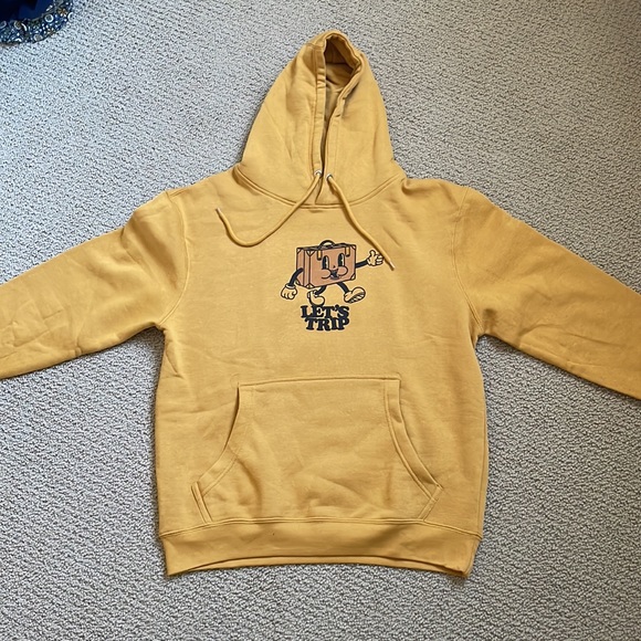 Shopsturniolo hoodie size medium unisex, mustard yellow (casey) - Picture 4 of 4